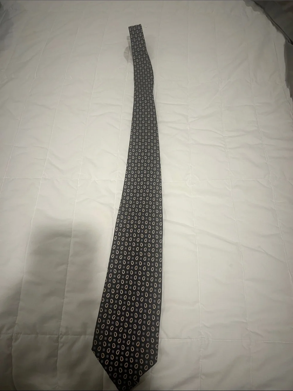 Jean Paul-Classic Men's Black Patterned Silk Tie